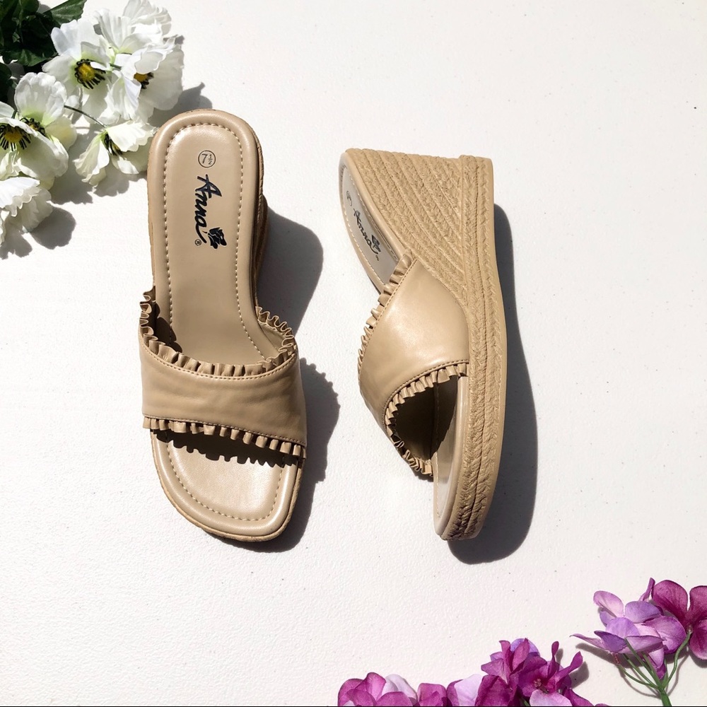 Brown Wedge Sandals